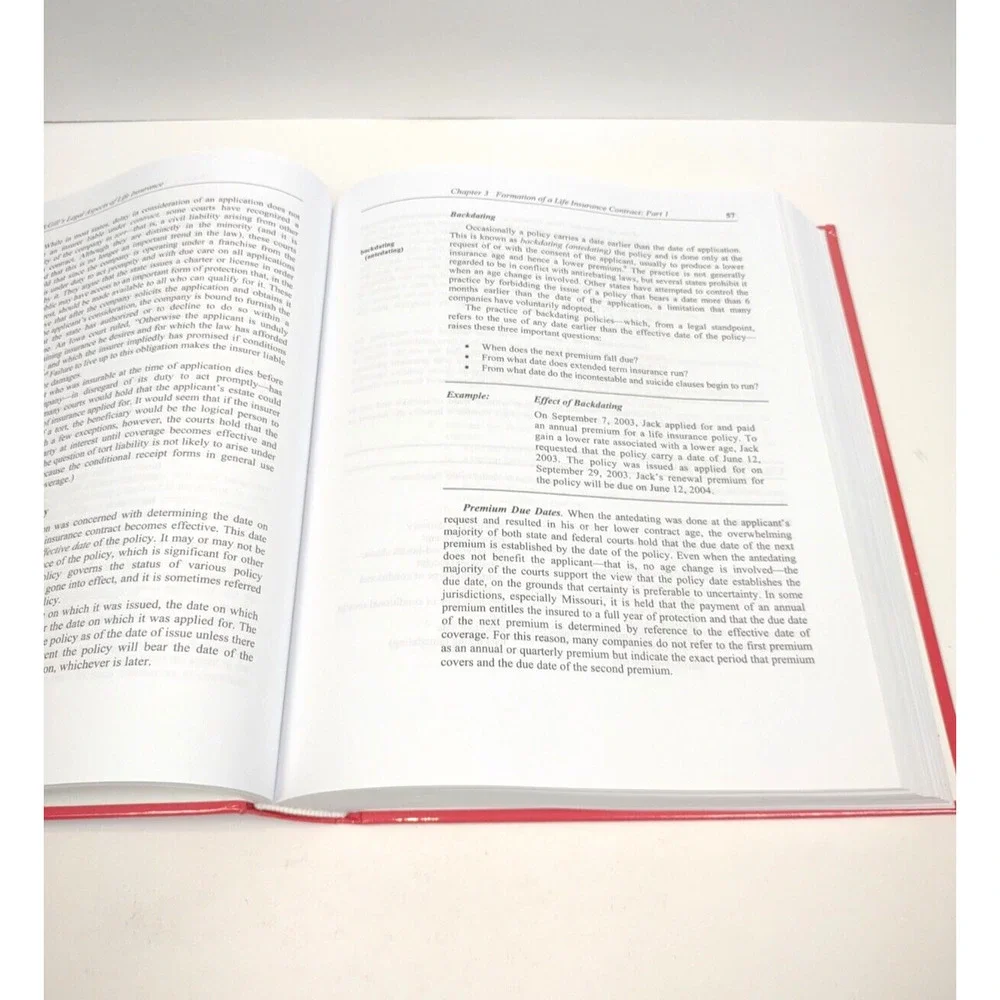 McGills Legal Aspects of Life Insurance 6th Edition 2008 Hardcover Textbook New